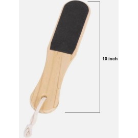 Foot File Double-Sided Wood Foot File Foot Pedicure Rasp Foot File and Cracked Skin -2 Pcs