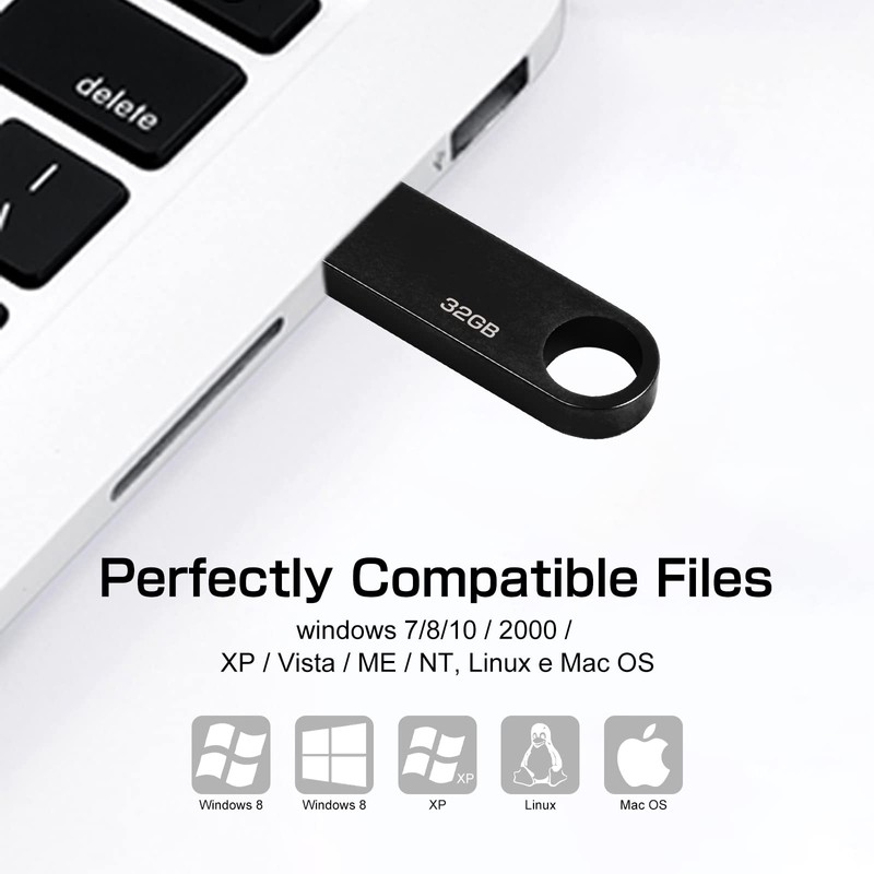 USB Stick 32 GB, Mini Memory Stick, 32 GB, Waterproof