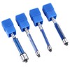 4Pcs Flush Trim Bit Set 6mm Shank Top Double Bearings