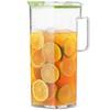 Komax Large Plastic Water Pitcher with Lid Square Water Carafe