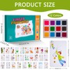 Finger Paint Set Non-Toxic Finger Stamps with Book Colouring Book