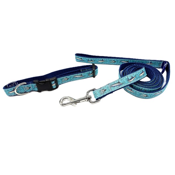 Preston Heavy Duty Adjustable Guy Harvey Dog Collars and Leashes,