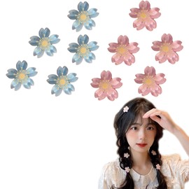 Doyime Hair Clips, Mini Hairpins (Set of 10), Flowers, Mini Hair Clips, Hair Ornaments, Cute, Small, Hair Clips, Women's, Wedding Hair Accessories
