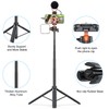 Camera Tripod, 13.7in to 55.7in Lightweight Extendable Selfie Stick Tripod