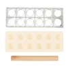 Ravioli Maker Press, Ravioli Press molds Set with Wood Rolling