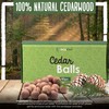 ecoKiwi Cedar Balls for Clothes Storage 40 Pack - 100%