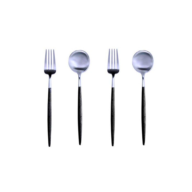 Cutipol GOA Dessert Fork Spoon Set of 4