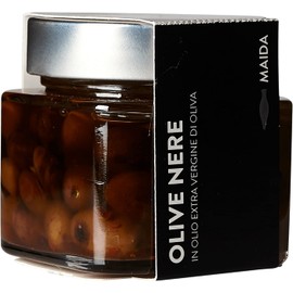 Black Olives Preserved in EVOO - Maida Farm, Campania, Italy