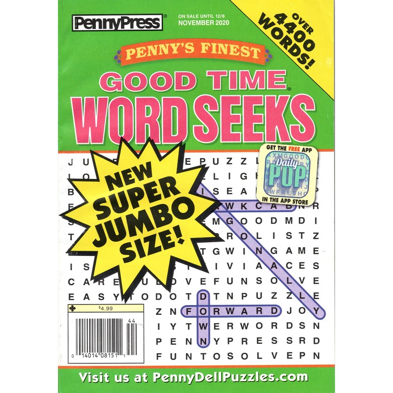 Penny Press Assorted Word Seek 4 Pack