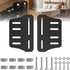 2 PCS Bed Frame Adapter for Headboard,Queen Bed Modification Plate
