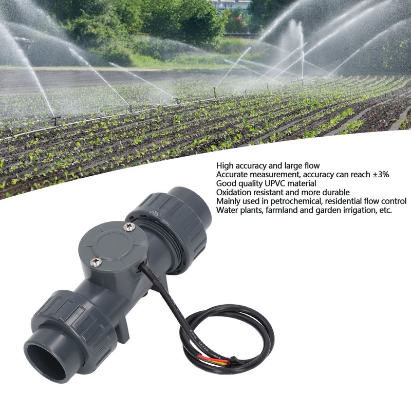 Flowmeter Water Flow Sensor Fluid Meter Counter Switch Acid Alkali