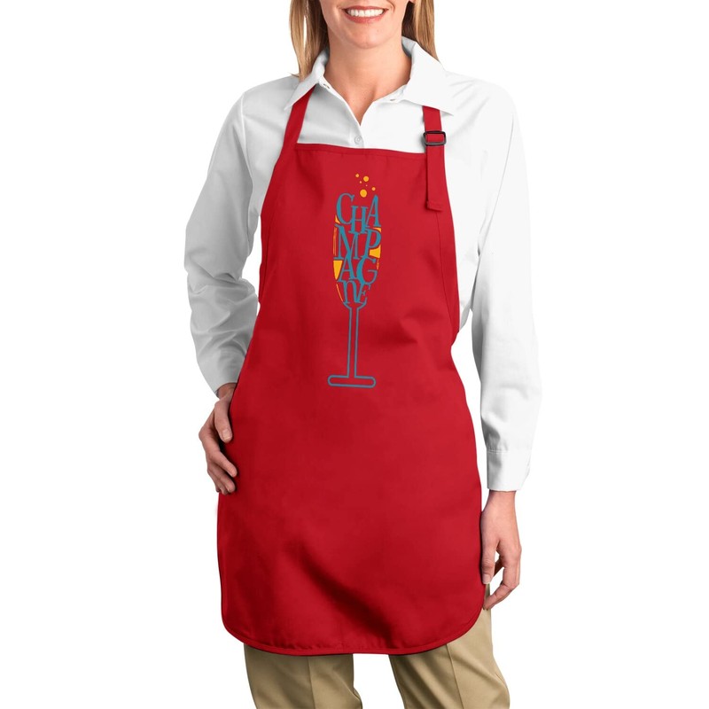 fabulous Premium Kitchen Apron Champagne Party Alcohol Lifestyle Luxury, red