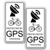 2Pack Warning Bicycle Sticker Decal GPS Tracking Device Sticker