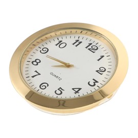 SHINEOFI Retro Clock Insert with Roman Numerals Round DIY Clock Head Replacement for Home Office Crafting Vintage Style Design