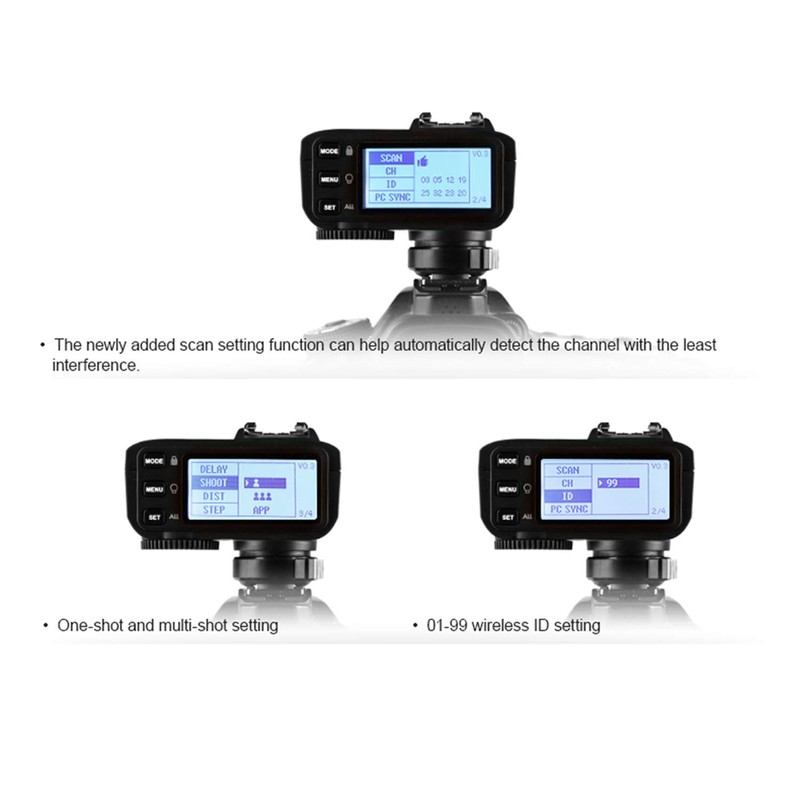 Godox X2T-P TTL Wireless Flash Trigger for Pentax, Support 1/8000s