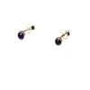 Round Purple AMETHYST Sterling Silver Gemstone Stud Earrings 925-4 mm