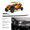 2PCS UTV Center Console Trim Carbon Fiber Smooth Surface Replacement