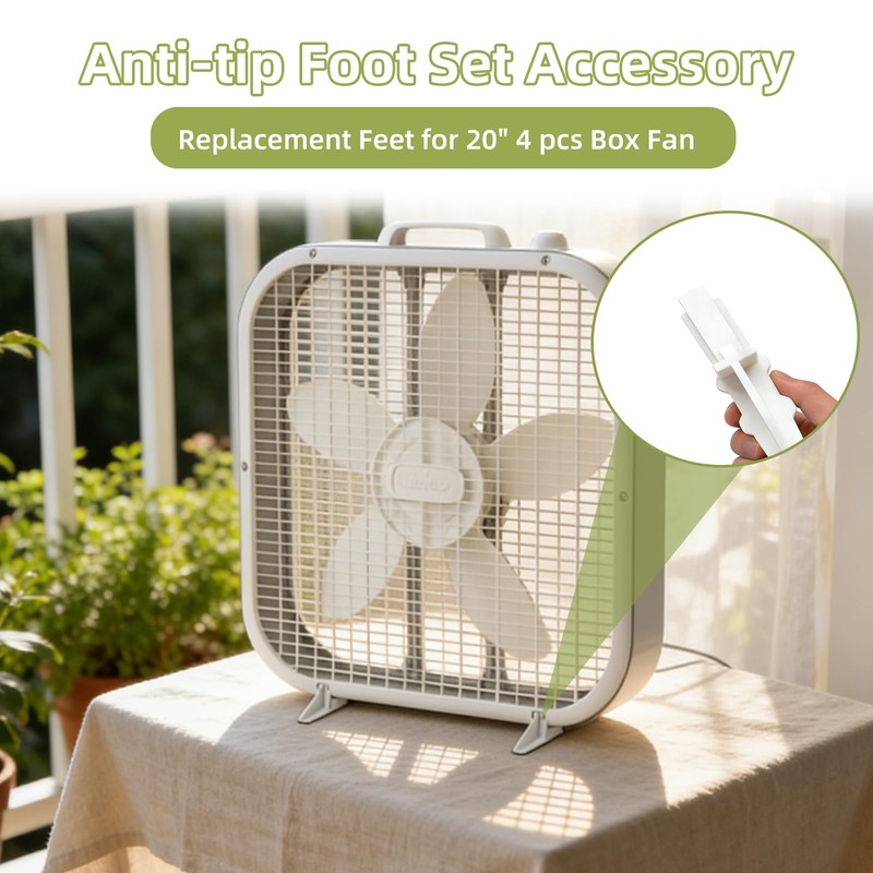 4 Pack Box Fan Replacement Feet for Lasko 20" Box