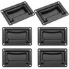 GENHAKON 6 Pack, 4.4 x 2.7Inch Zinc Alloy Recessed Pull