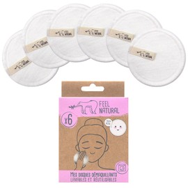 6 Pack Cotton Makeup Remover Pads Refill