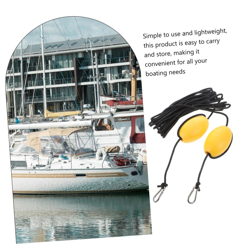 WOONEKY Marine Anchor Line Floating Pool Buoy with Clips Dock