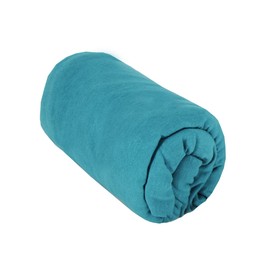 BabyCalin - Fitted Sheet, 70 x 140 x 17 cm, Tropical Blue, Oeko-Tex Certified