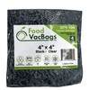 FoodVacBags 4" X 4" Black Back Clear Front Embossed Vacuum