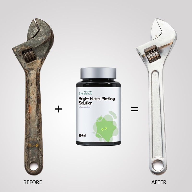 Bright Nickel Plating Solution, 250ml, Electroplating Solution, Excellent Corrosion Resistance,