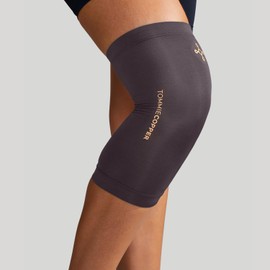 Tommie Copper Infrared Compression Knee Sleeve, Self Warming Knee Compression, Muscle Support & Stability, Slate Grey, 2XL