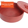 IMUSA Traditional Microwave Safe 8.5" Terracota Tortilla Warmer, Light Brown