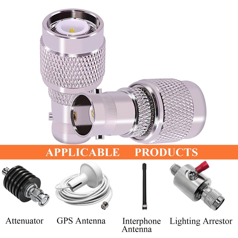 CNARIO - 2 adaptadores coaxiales de RF BNC hembra a