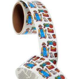 Bulk Roll Prismatic Stickers, Mini Farmer (100 Repeats)