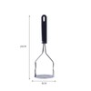 AIMALL Stainless Steel Potato Masher 10.2 Inch Vegetable Fruit Press