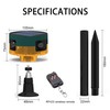 QXMH Solar Outdoor Motion Sensor Alarm: Dog Barking&Gunshot Sound, 129db