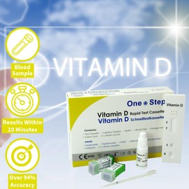 Vitamin D Level Insufficiency Deficiency Testing Kits (1 Test)