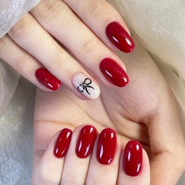 COSMOO COSMOO 13ml Red Quick Dry Nail Polish, Red Vegan Chip-Resistant Long-Lasting Nail Lacquer for Nail Art Varnish, 0.43 fl oz