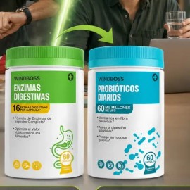 Enzimas Digestivas 16 Tipos Con Probióticos 120 Cápsulas