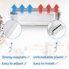 4 Pack Adjustable Air Vent Deflector, 9”-15” Transparent Deflector for
