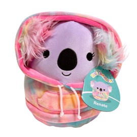 Squishmallows Hoodie Animal Squad Plush Toy (8" Renate The Koala)