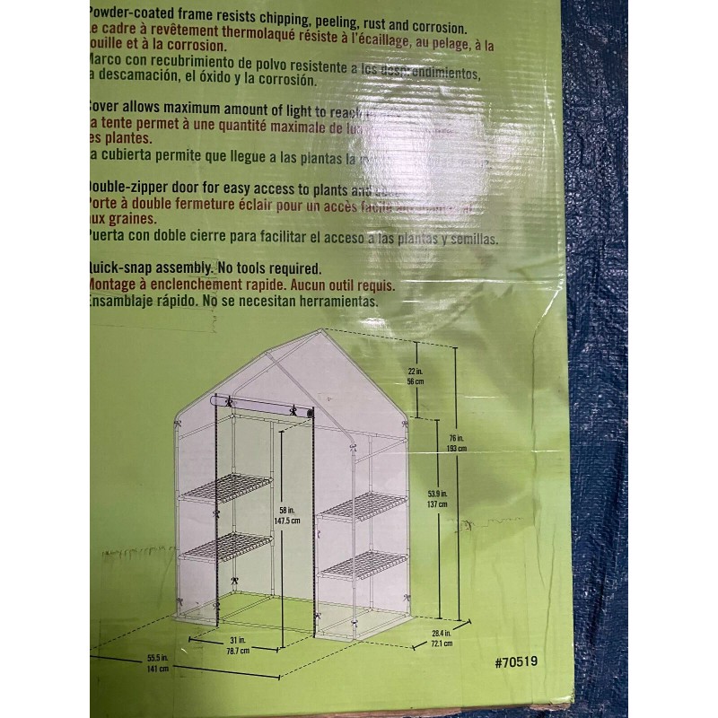 ShelterLogic Shelter Logic #70519 Grow It 4 Tier Mini Growhouse