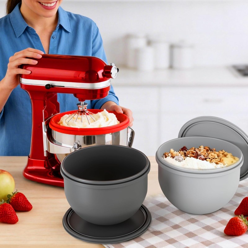 6QT Silicone Liners Compatible with KitchenAid 6QT Stand Mixers Liner