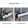AWOCAN Adjustable Shower Head Holder for Slide Bar Slider Clamp