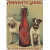 Tennent's Lager - Two Dogs - Mini Metal Wall Sign