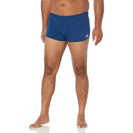 Speedo Men's Swimsuit Square Leg Endurance+ Solid Navy, 38