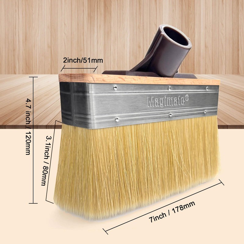 Deck Brush Stain Applicator by Magimate - Thick Soft Large