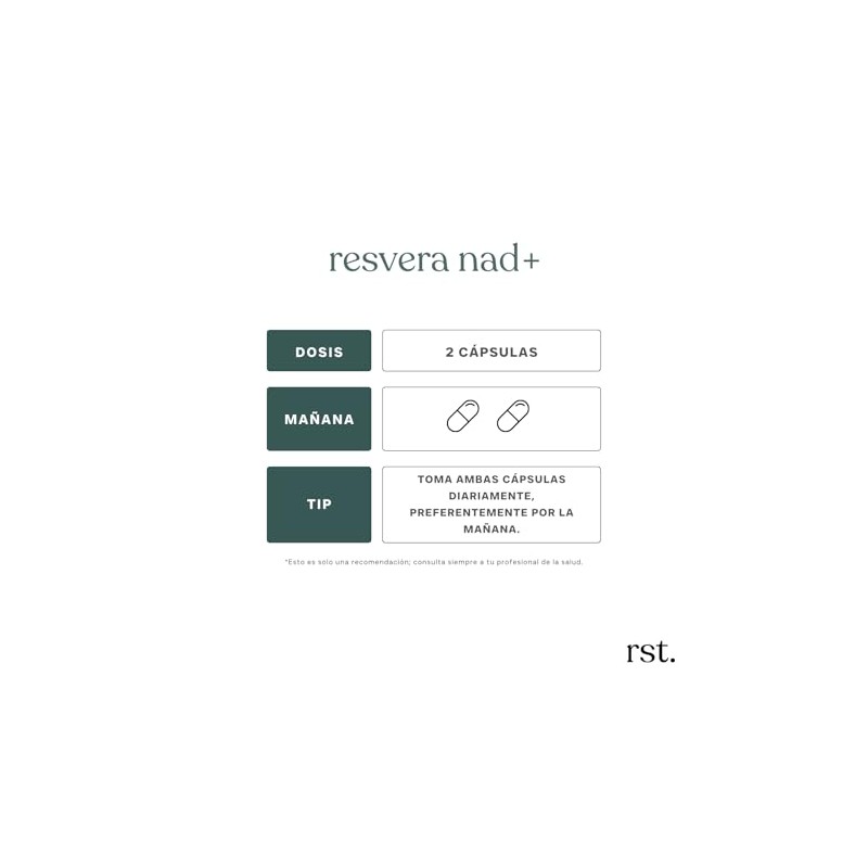 RESET WELLNESS | RESVERA NAD + con Resveratrol, NAC, NR,