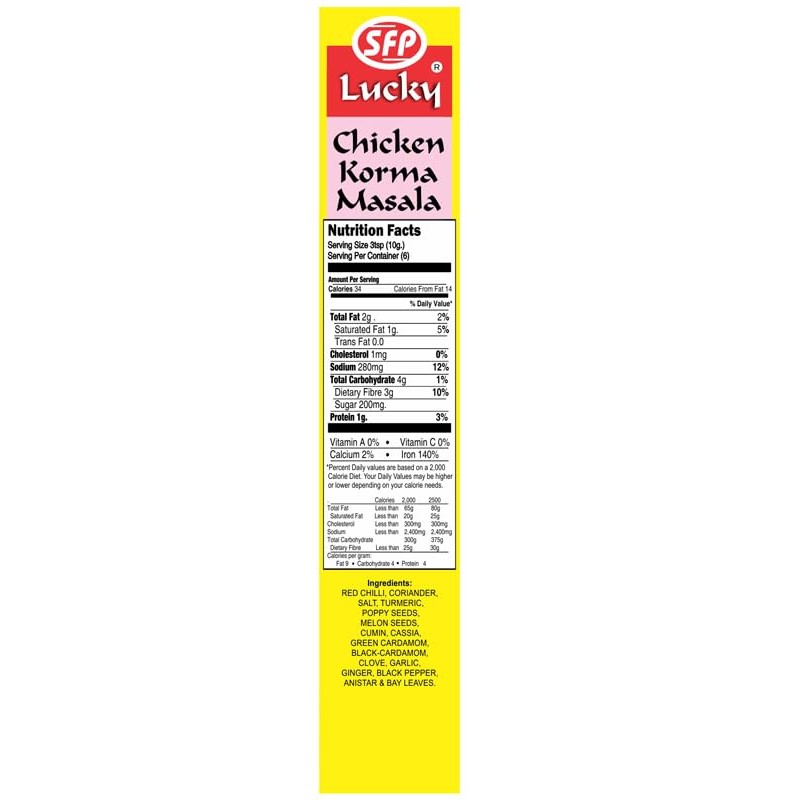 Lucky Chicken Curry Combo Masala 5 Pack (3 Chicken Masala,