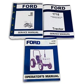 Manual Set for Ford 1715 Tractor Service Repair Owners Operators Shop Technical