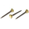 Taskar 25 x 24mm Brass Headed Knurled Picture Pins Heavy