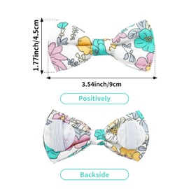 PET SHOW 5 Pack Floral Small Dog Bow Ties Sliding Collar Attachments Puppy Cats Spring Bowties for Medium Dogs Daisy Rose Bowknots Party Holiday Pet Grooming Accessories, Small, Polyester, No Gemstone